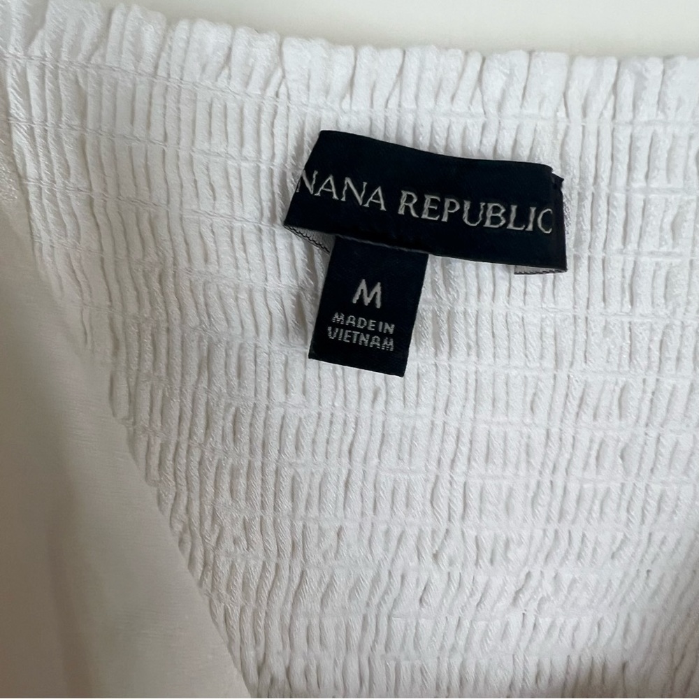Banana Republic Solid White Twisted Camisole Top … - image 4